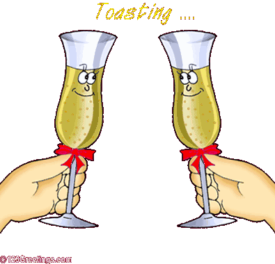 {A toast to the Bride and Groom}